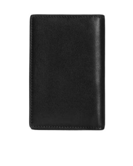 Dolce & Gabbana Black Dg Logo Plaque Card Holder for men