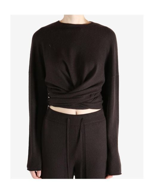 Uma Wang Black Tied Sweater