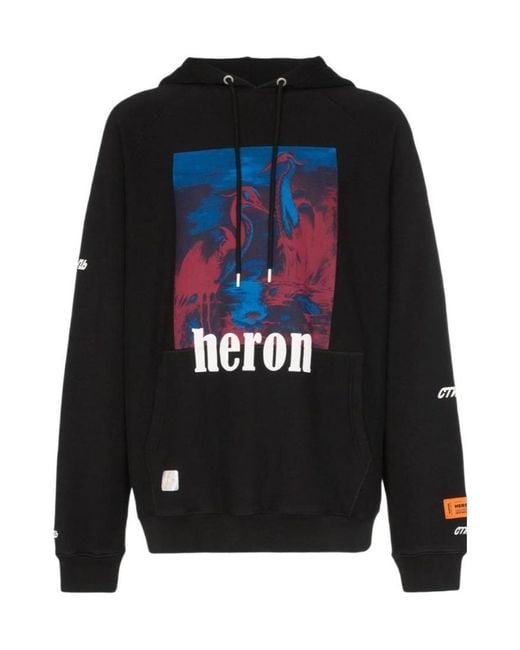 Heron Preston Blue Heron Printed Sweater for men