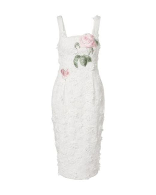 Leo White Bridal Larissa Floral Lace Midi Dress