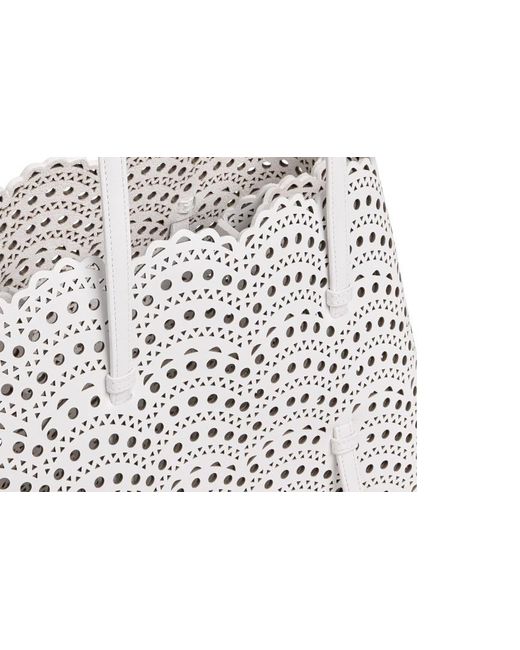 Alaïa White Mina 37 Bag
