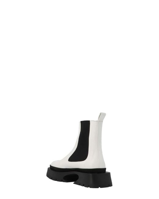 Jil Sander Black Leather Ankle Boots