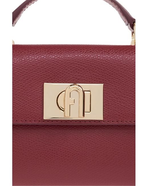 Furla Red 1927 Chain-Linked Mini Tote Bag