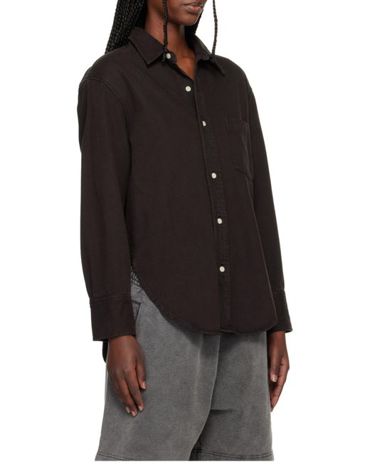 Citizens of Humanity Black Carter Organic Cotton And Lyocell-Blend Twill Shirt