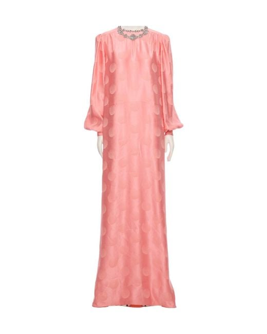 Valentino Pink Long Sleeve Dress
