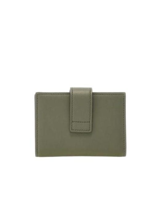 Ferragamo Green Hug Credit Card Holder