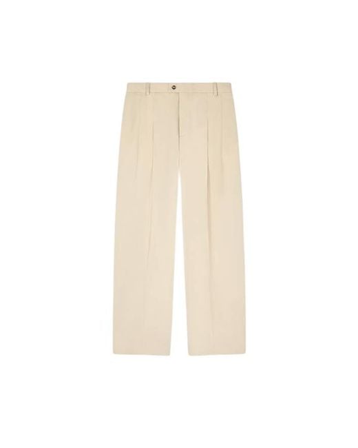 KENZO White Straight Tailored Pants for men