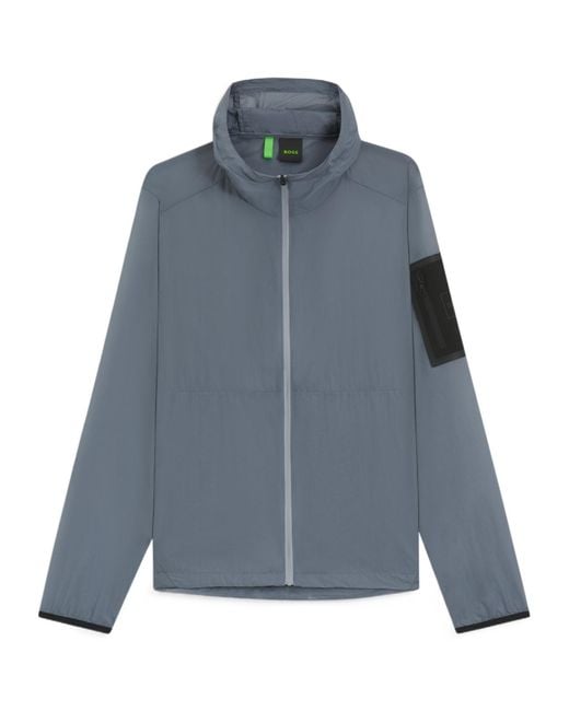 Boss Blue Boss Lightweight Ripstop Packable Water-Repellent Jacket for men