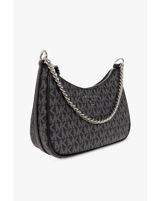 Michael Kors Black Monogram-Pattern Tote Bag