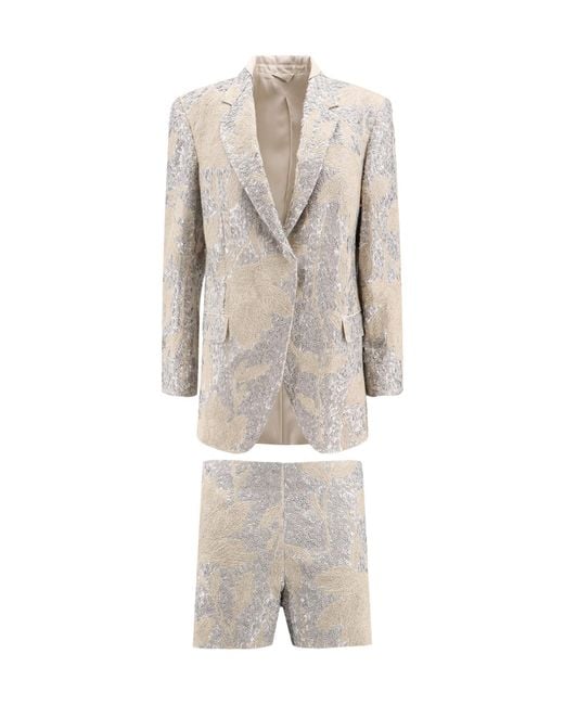 Brunello Cucinelli Natural Two-Piece Suit