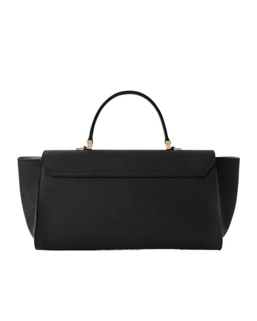 Valextra Black Iside Editor Bag