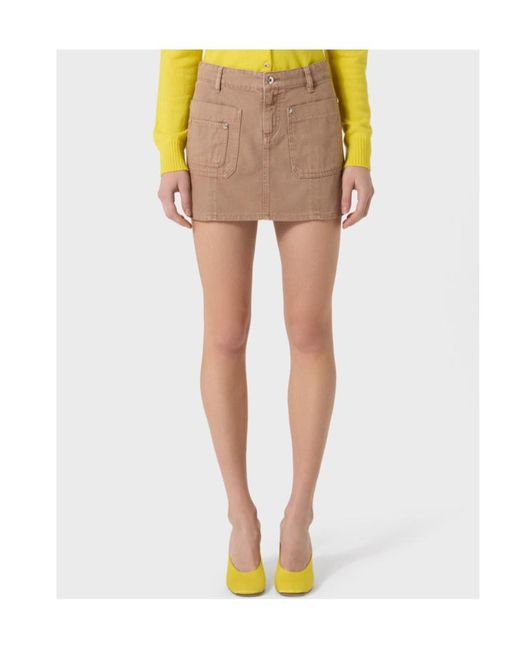 Blumarine Natural Waist Loop Skirt