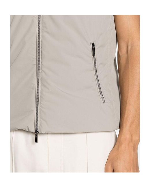 Moorer Multicolor Stand-Neck Vest for men