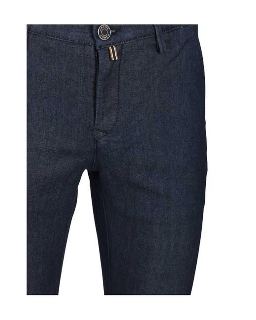 Jacob Cohen Blue Slim Fit Trousers for men