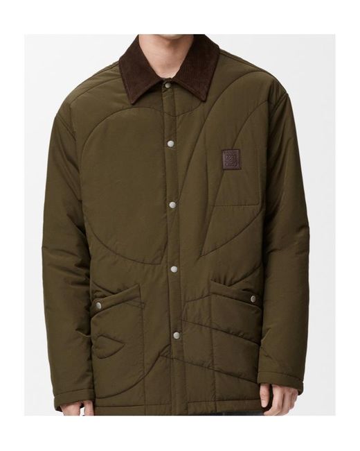 Loewe Green Padded Overshirt for men