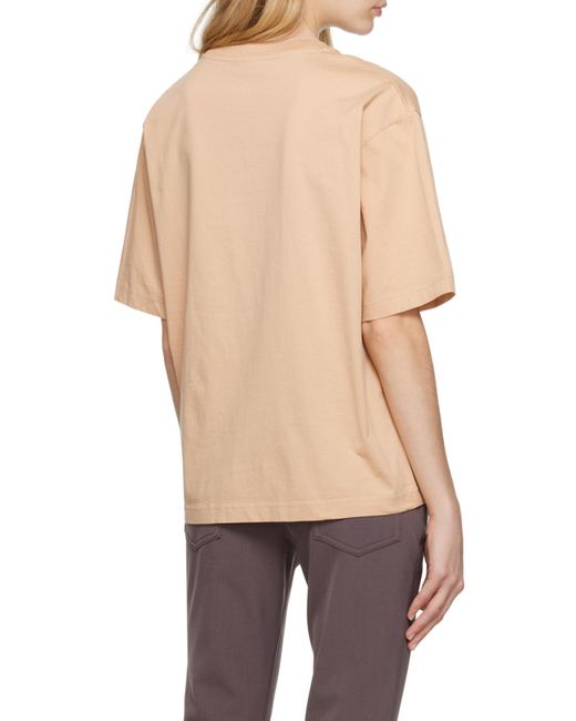 Acne Natural Round-Necked T-Shirt for men