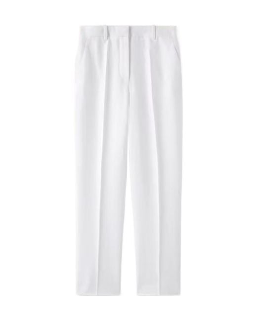 Loro Piana White Dermot Pants