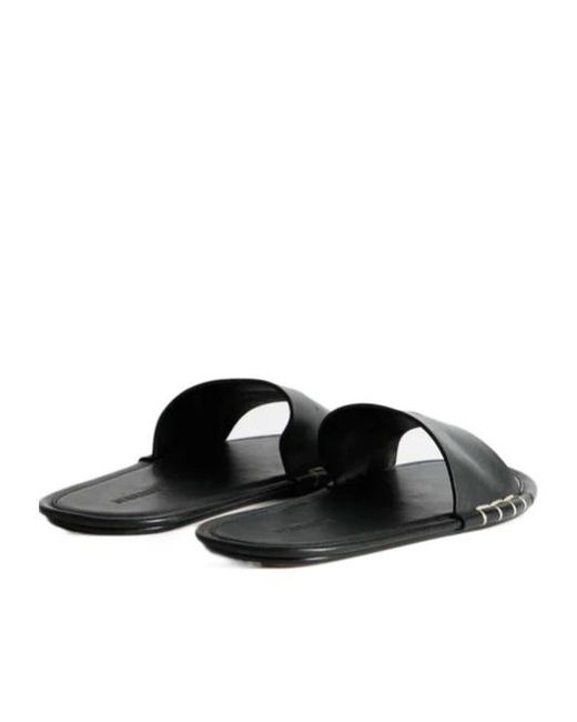 J.W. Anderson Black Loafer Slides