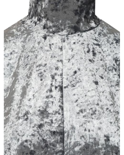 Forte_forte Gray Stretch Velvet Turtleneck