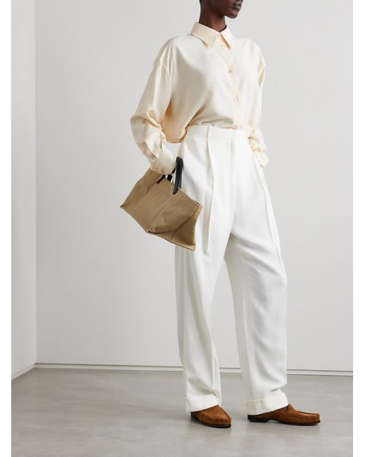 The Row Natural Straight Button-Down Shirt