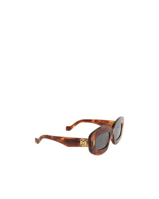 Loewe White Rectangle Frame Sunglasses
