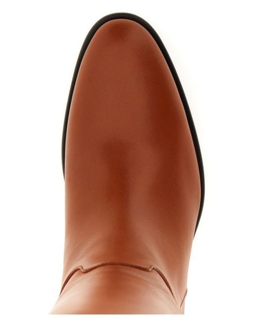 Etro Brown Almond-Toe Riding Boots