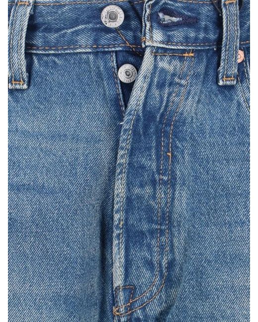Levi's Blue 501 Loose Straight-Leg Jeans for men