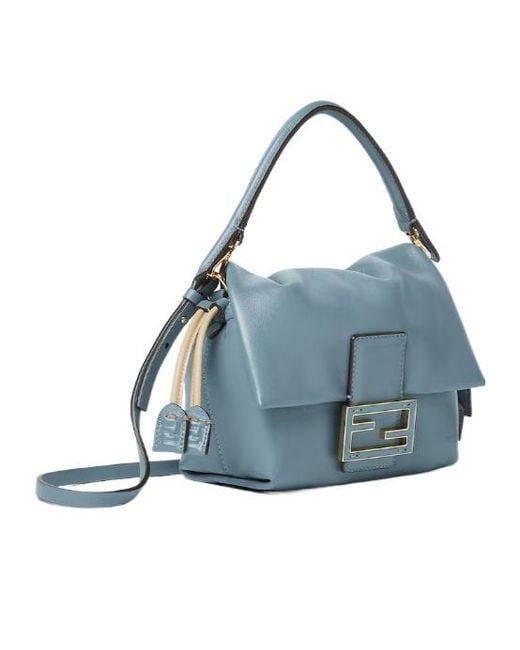 Fendi Blue Mamma Baguette Small