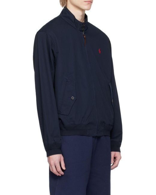 Polo Ralph Lauren Blue Polo Pony Zipped Jacket for men