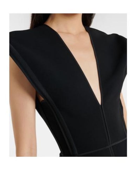 Maticevski Black Graduate Peplum Gown