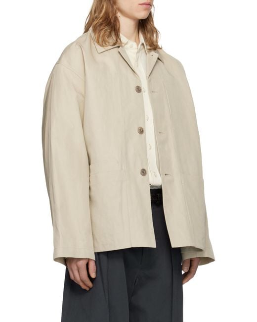Lemaire White Boxy Sb Workwear Jacket for men