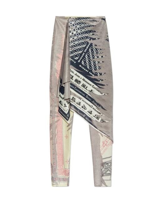 DIESEL Gray P-Esme Layered Trousers