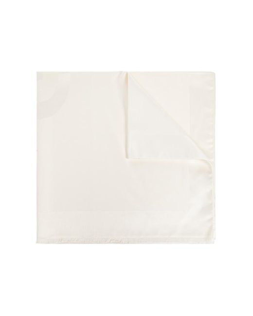 Givenchy White Scarf With Logo