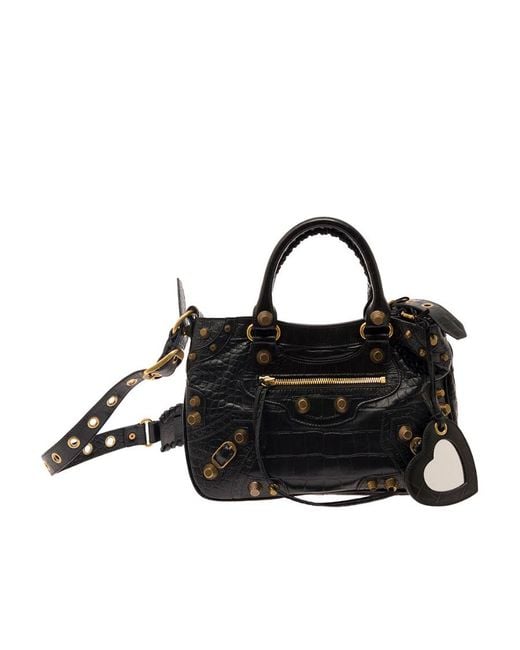 Balenciaga Black Neo Cagole Xs Handbag