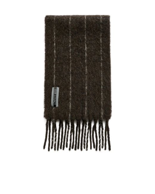 Our Legacy Black Estate Scarf for men