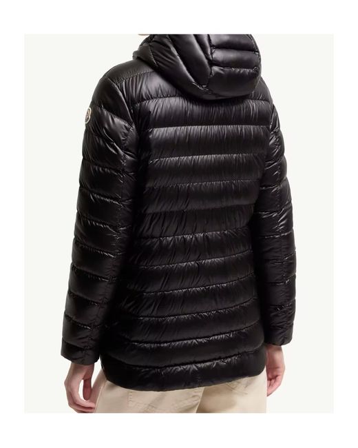 Moncler Black Jasmin Zip-Up Quilted Jacket