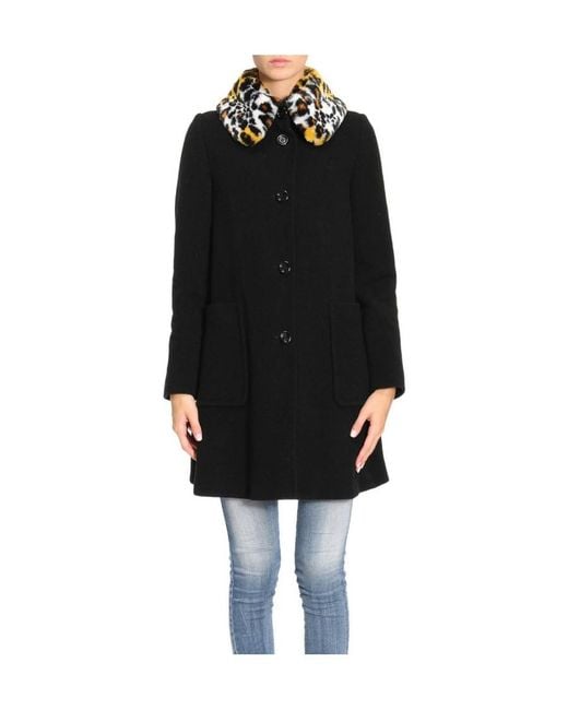 Moschino Black Long-Sleeved Coat