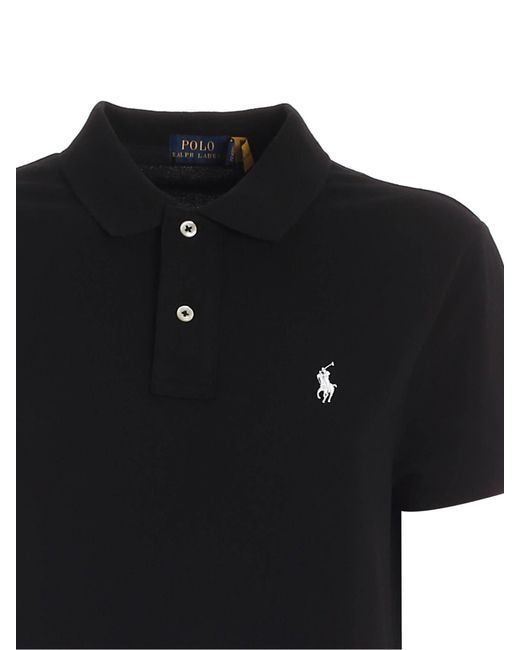 Ralph Lauren Black Logo-Appliqué Minidress