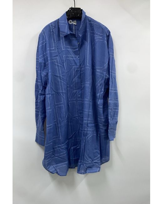 Totême Blue Chic Mini Button-Up Shirt For