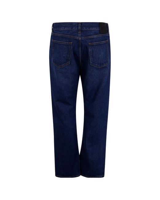 Off-White c/o Virgil Abloh Blue Logo Patch Straight Leg Jeans for men