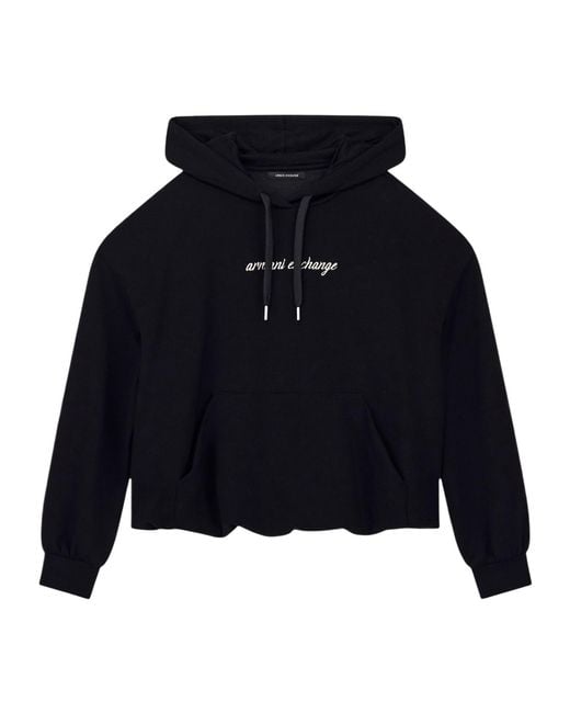 ARMANI EXCHANGE Blue Hooded Sweatshirt
