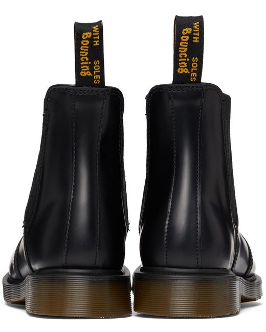 Dr. Martens Black Logo Spliced Ankle Boots for men