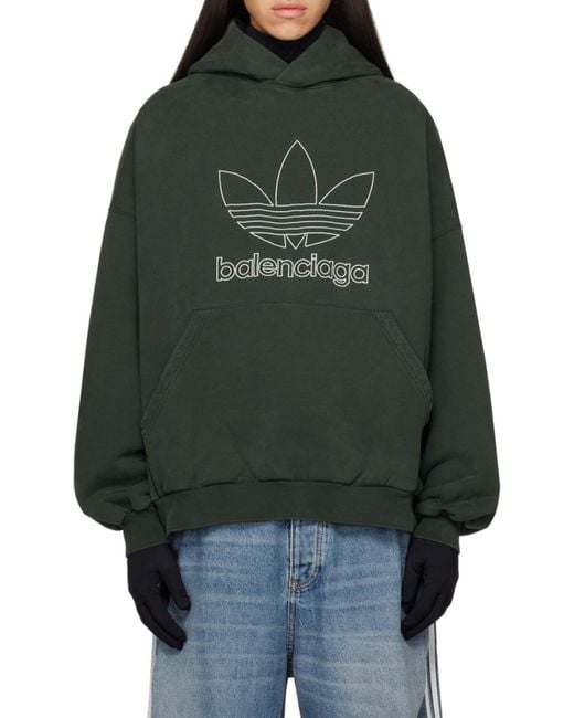 Balenciaga Multicolor Adidas Hoodie Large Fit for men