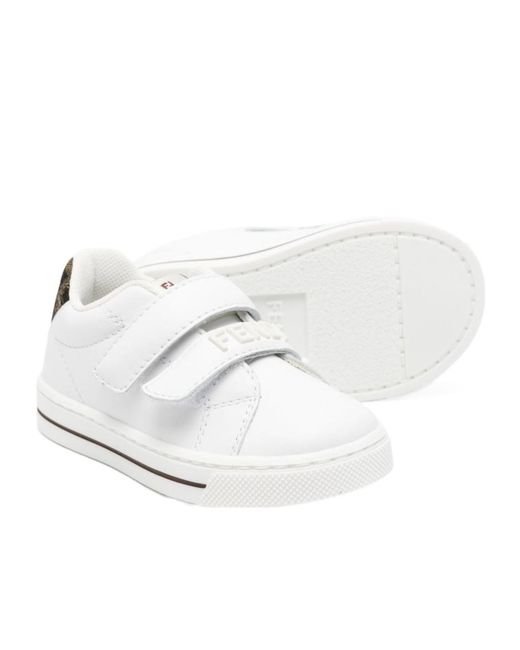Fendi White Leather Sneakers