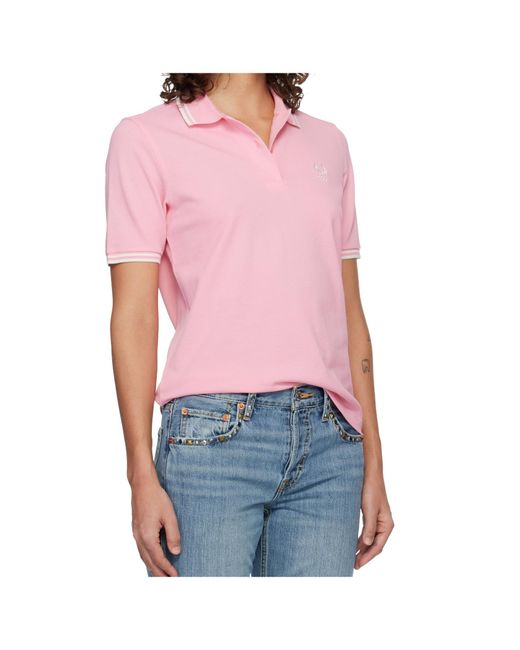 Comme des Garçons Pink Short-Sleeved Polo Shirt