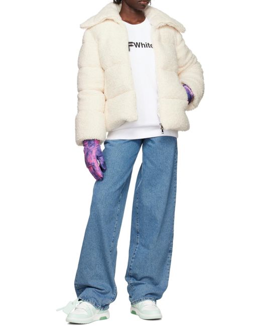 Off-White c/o Virgil Abloh White Logo-Print Cotton Sweatshirt