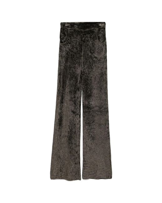 AYA MUSE Brown Knitted Trousers