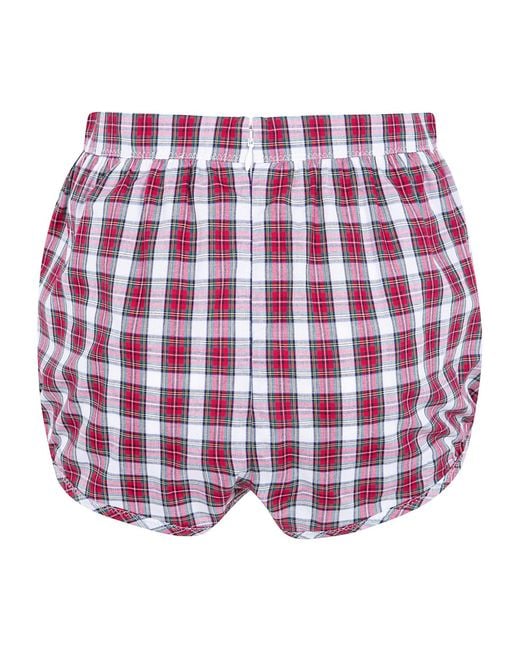 N°21 Red Checked Shorts