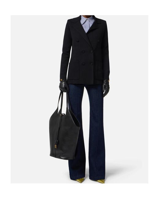 Elisabetta Franchi Blue Knit Jacket