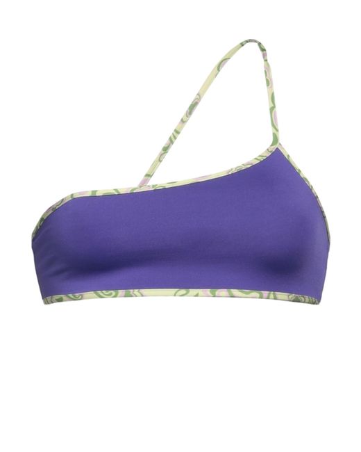 Jacquemus Purple One-Shoulder Bikini